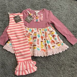 Matilda Jane Oh Sugar Tunic & Just For Fun Bennys size 4 NWT